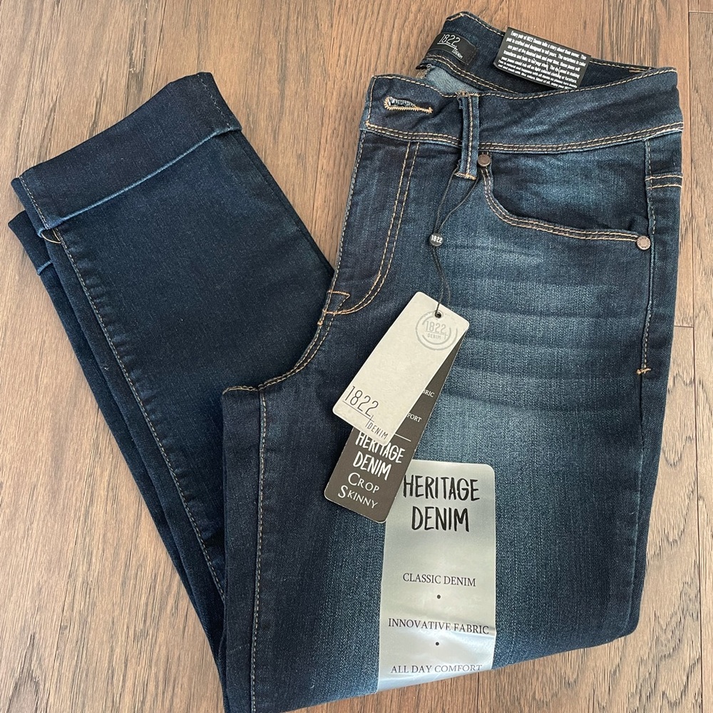 NWT 1822 Denim Crop Skinny Jean Capri